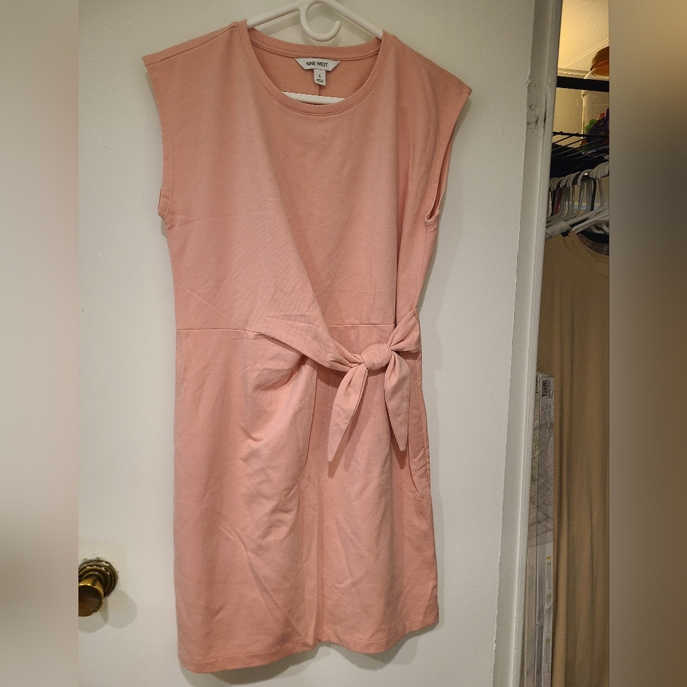 Nine West Blush Pink Midi Dress - Picture 2 of 5